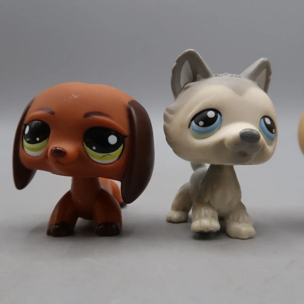 Vintage Littlest Pet Shop Lot LPS Dog 212 German Shepherd 992 Dachshund 69 165
